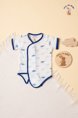 Bebe suit Airy Dot fabric - Short-sleeved