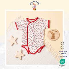Bebe suit Airy Dot fabric - Short-sleeved