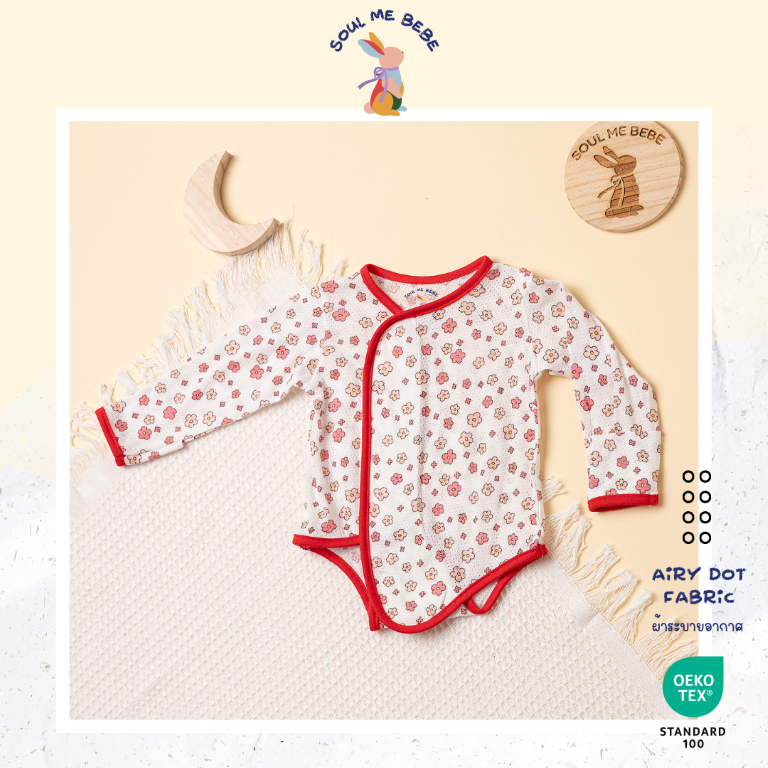 Bebe suit Airy Dot fabric - Long-Sleeved