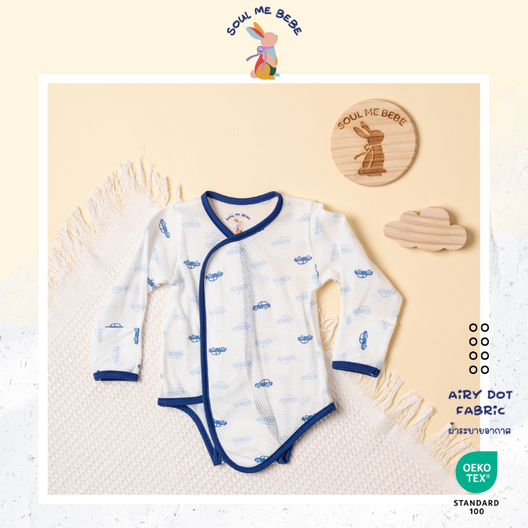 Bebe suit Airy Dot fabric - Long-Sleeved